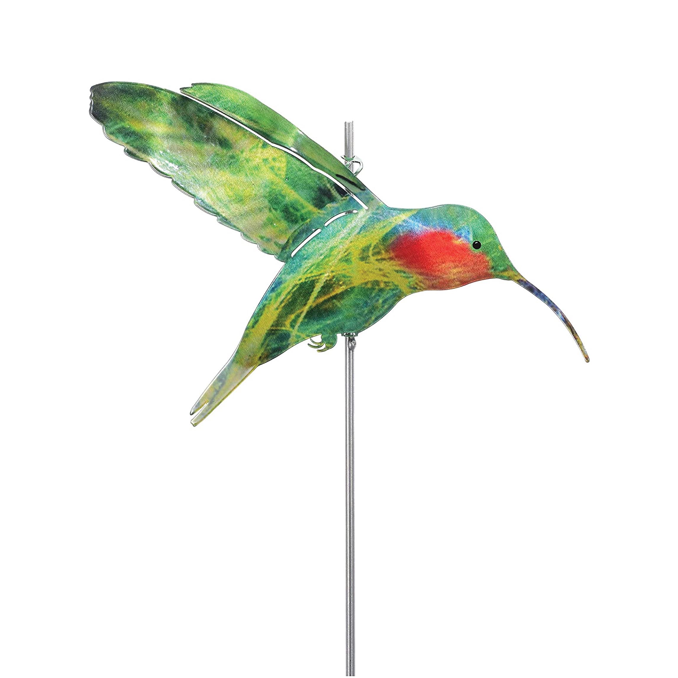 Lawn and Garden Hummingbird Stake - Handcrafted Metal Hummingbird Decor for Outdoor Gardens, Yard & Patio - Perfect for Spring & Summer Garden Decorations