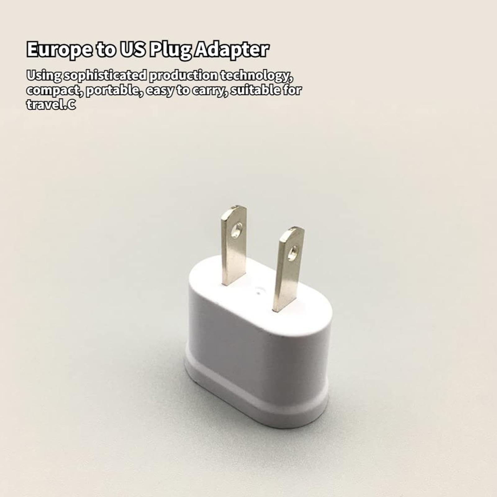 Universal Travel Plug Adapter - Worldwide Compatible Power Converter with US Standard Charger | Compact & Flameproof Design for Europe, Asia, Australia | Ideal for Business Travel, Vacations & International Trips | Charge Laptops, Phones & Devices Anywhere