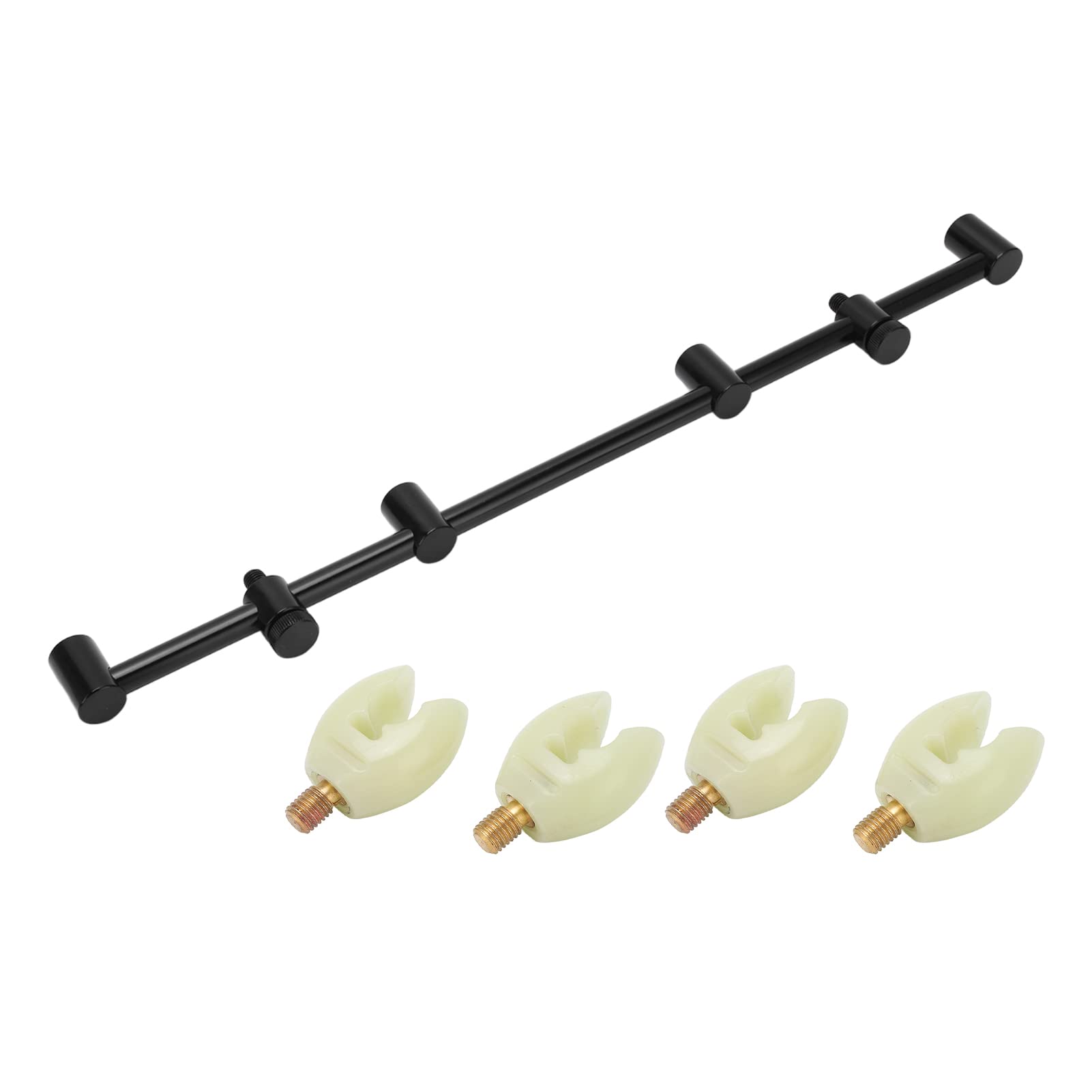 Dilwe Fishing Rod Holder - Durable Aluminum Alloy Carp Fishing Rod Stand with Glow in The Dark Tip - Perfect for Night Fishing, Bank Fishing, and Carp Angling Accessories