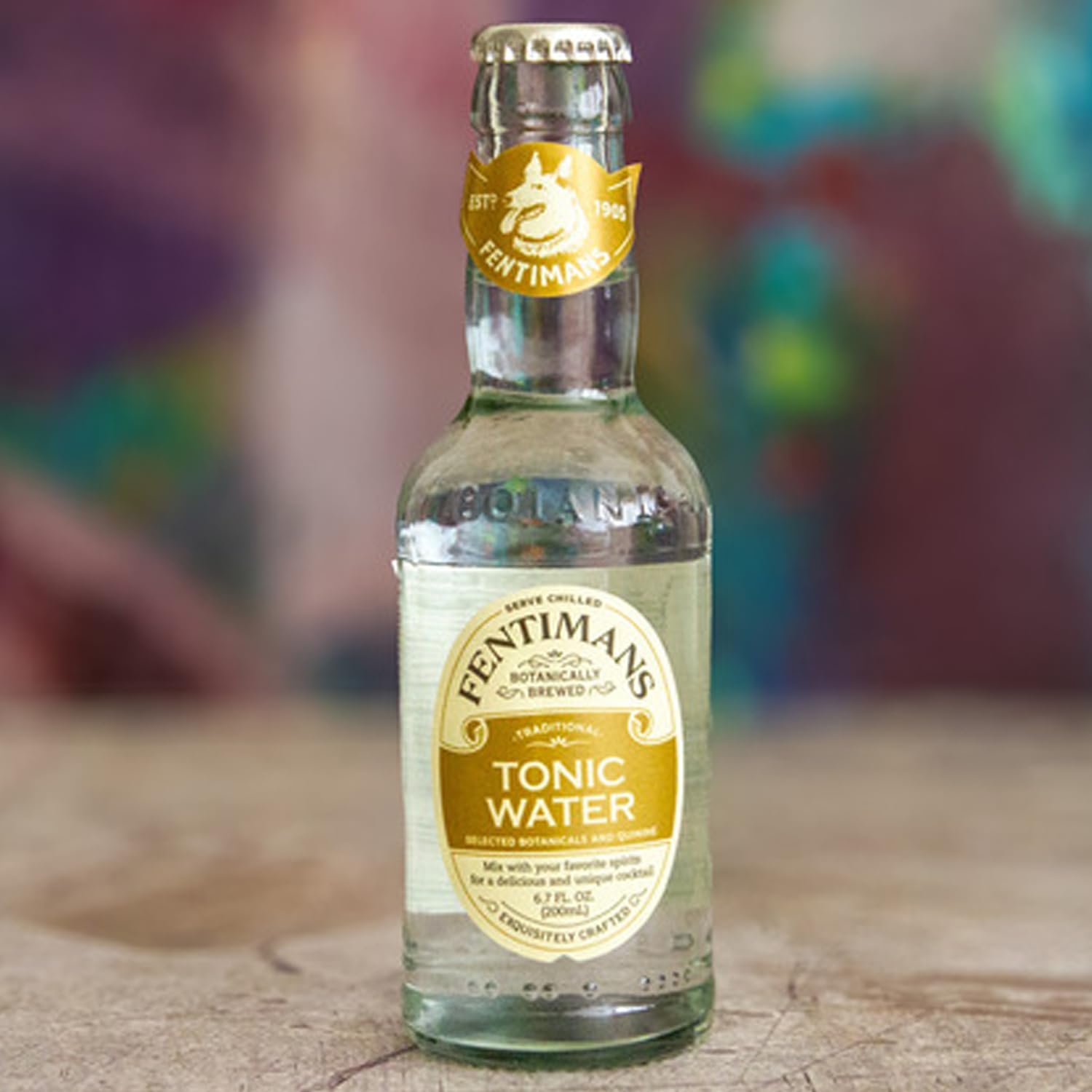 Fentimans Botanically Brewed Natural Tonic Water - Premium Mixer for Cocktails, Mocktails & Refreshing Beverages (6.7 fl oz Bottles, Pack of 12) - Perfect for Gin & Tonic, Vodka Mixers, Party Drinks & Home Bar Essentials