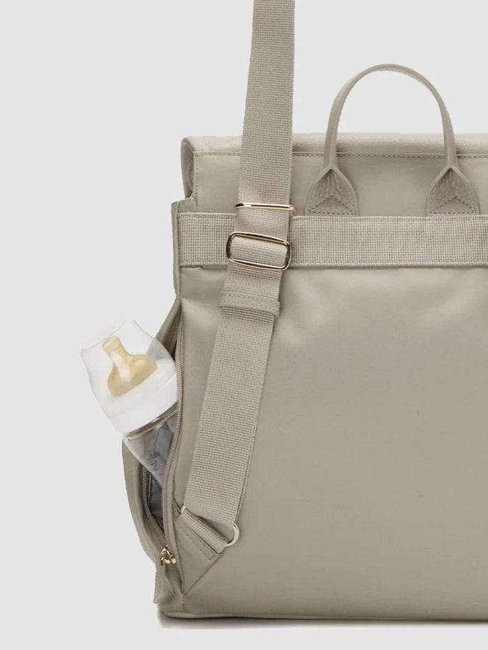 Storksak St James Genuine Leather Diaper Bag for Moms - Perfect for Baby Essentials, Travel & On-the-Go Parenting