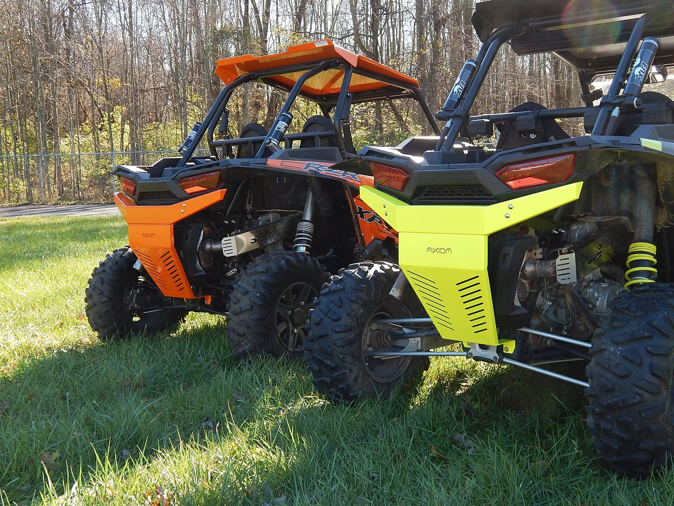 AXIOM Gloss White Rear Bumper for RZR XP 1000 UTV - Heavy Duty Protection for Off-Road Adventures & Trail Riding