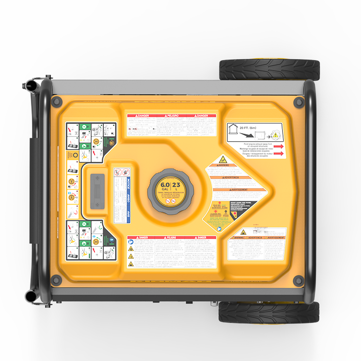 Dual Fuel Open Frame Inverter Generator 4400W with Electric Start & CO Alert - Portable Power for Camping, RV Trips, and Emergency Backup
