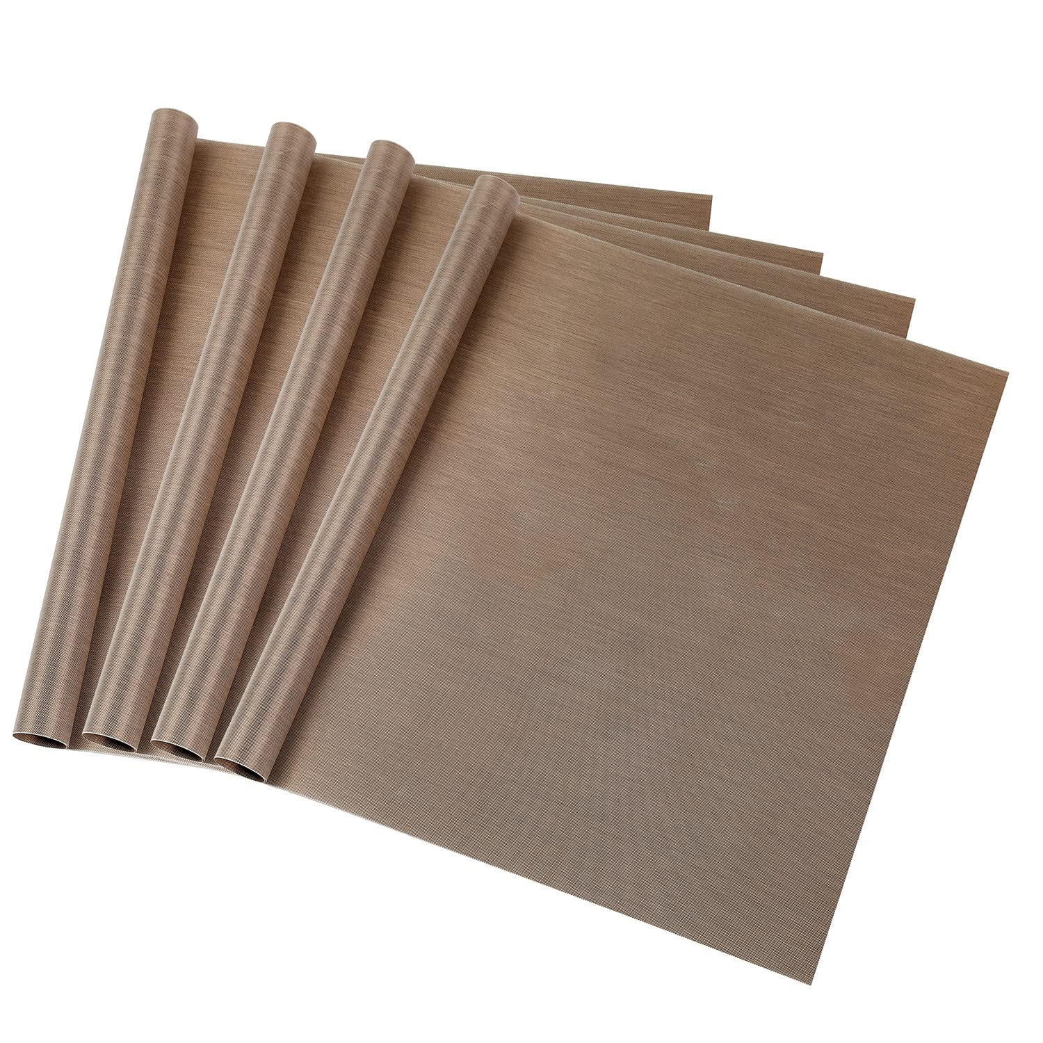4-Pack PTFE Non-Stick Heat Press Transfer Sheets - Reusable 16
