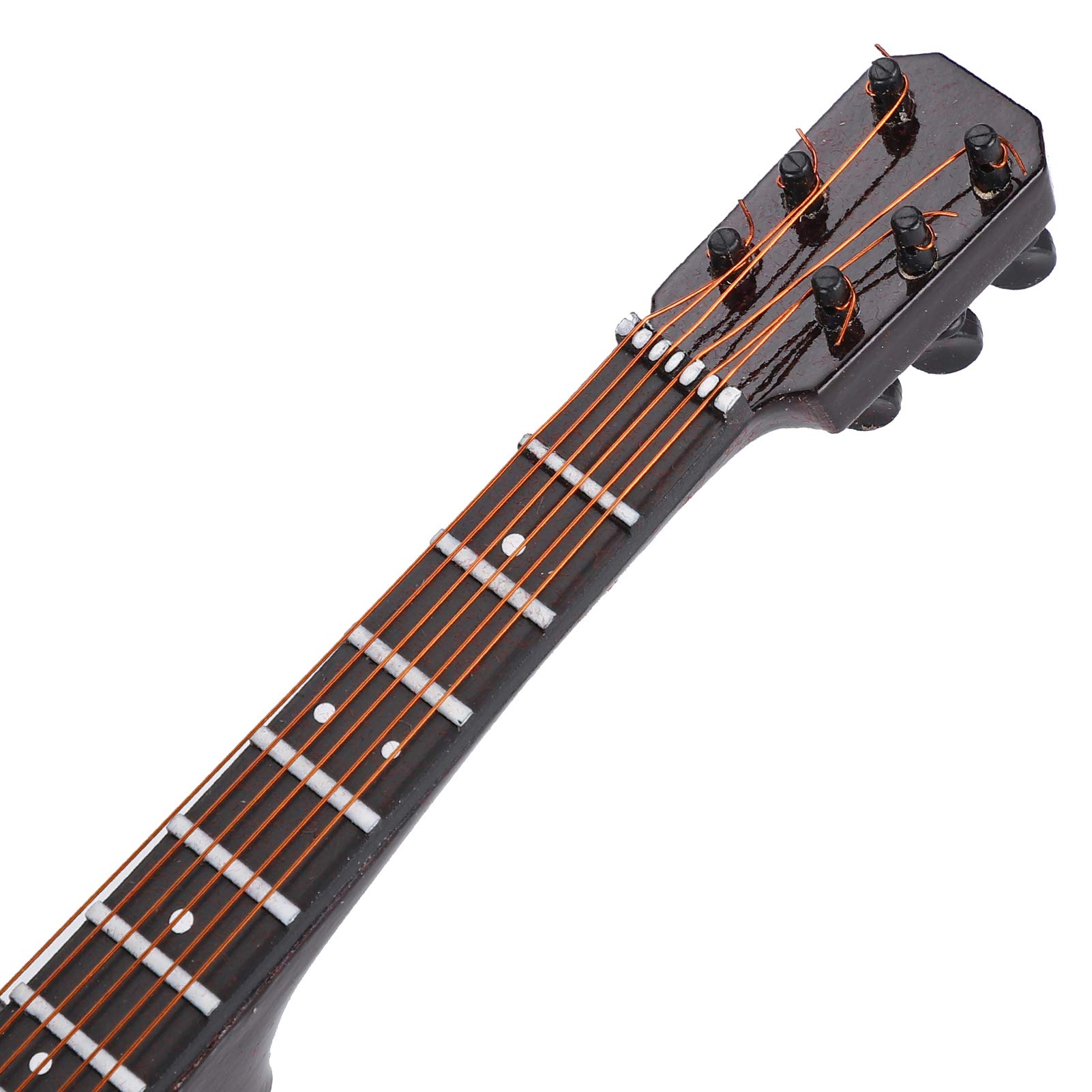 Ciciglow Miniature Guitar Model - 5.9 X 2.2in Mini Guitar Decor for Home, Office & Music Lovers - Perfect for Desk Display, Gift & Collectible