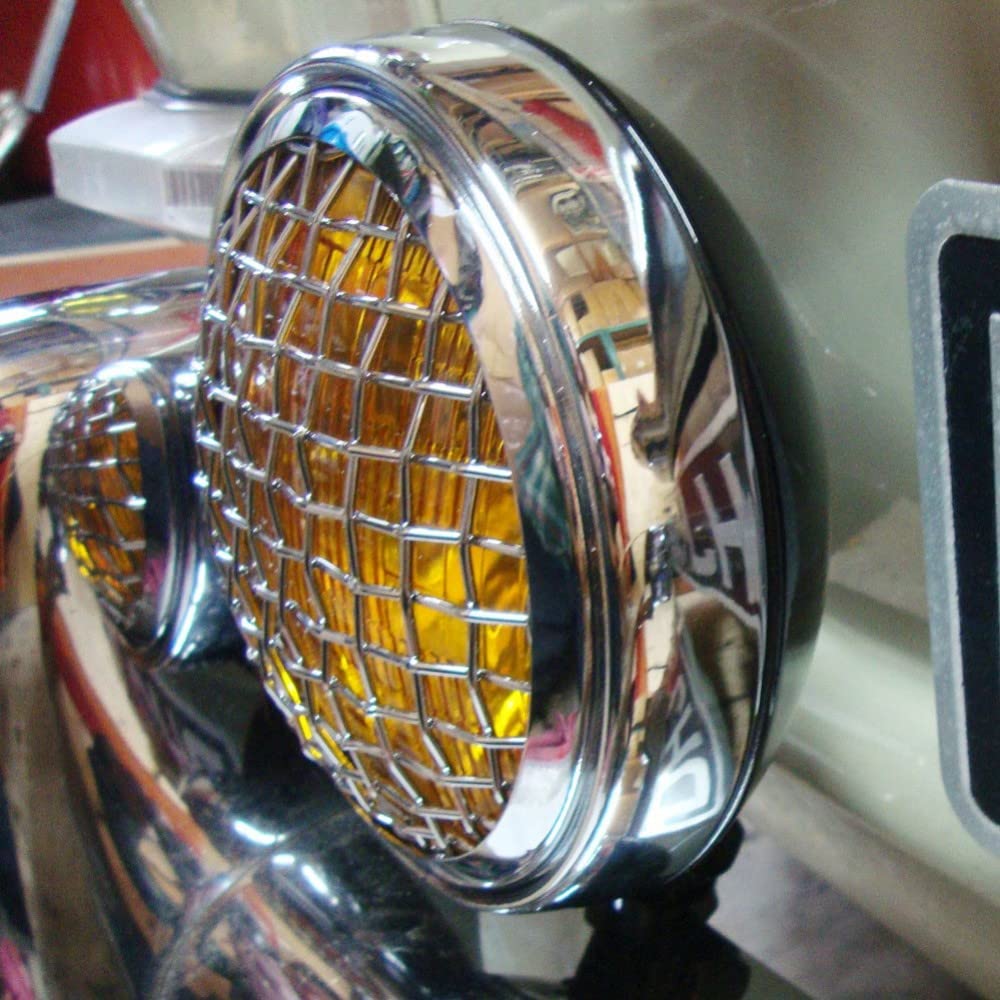 Vintage Amber Spot Lights with Antique Grilles - Perfect for Home Theater, Bar, and Restaurant Lighting Decor