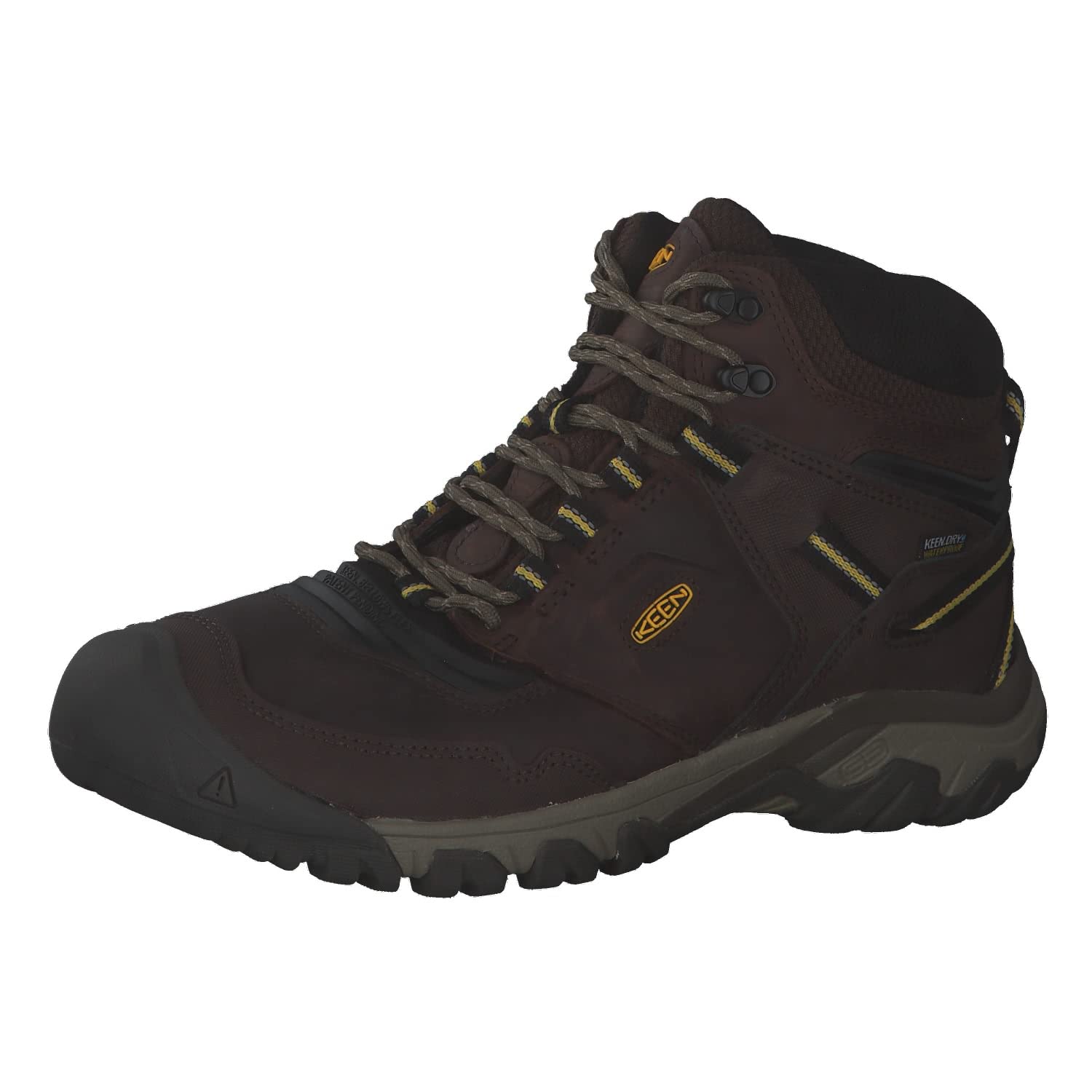 KEEN Men's Ridge Flex Mid Height Waterproof Hiking Boots - Lightweight & Durable Outdoor Footwear for Trail Walking, Camping & Mountain Adventures