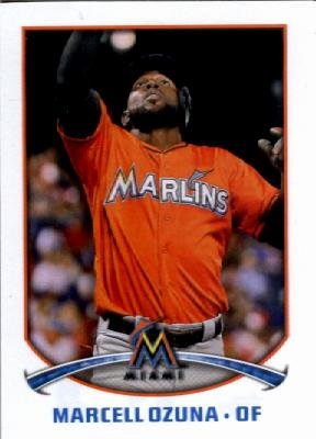 2015 Topps MLB Sticker #178 Marcell Ozuna - Baseball Collectibles for Fans