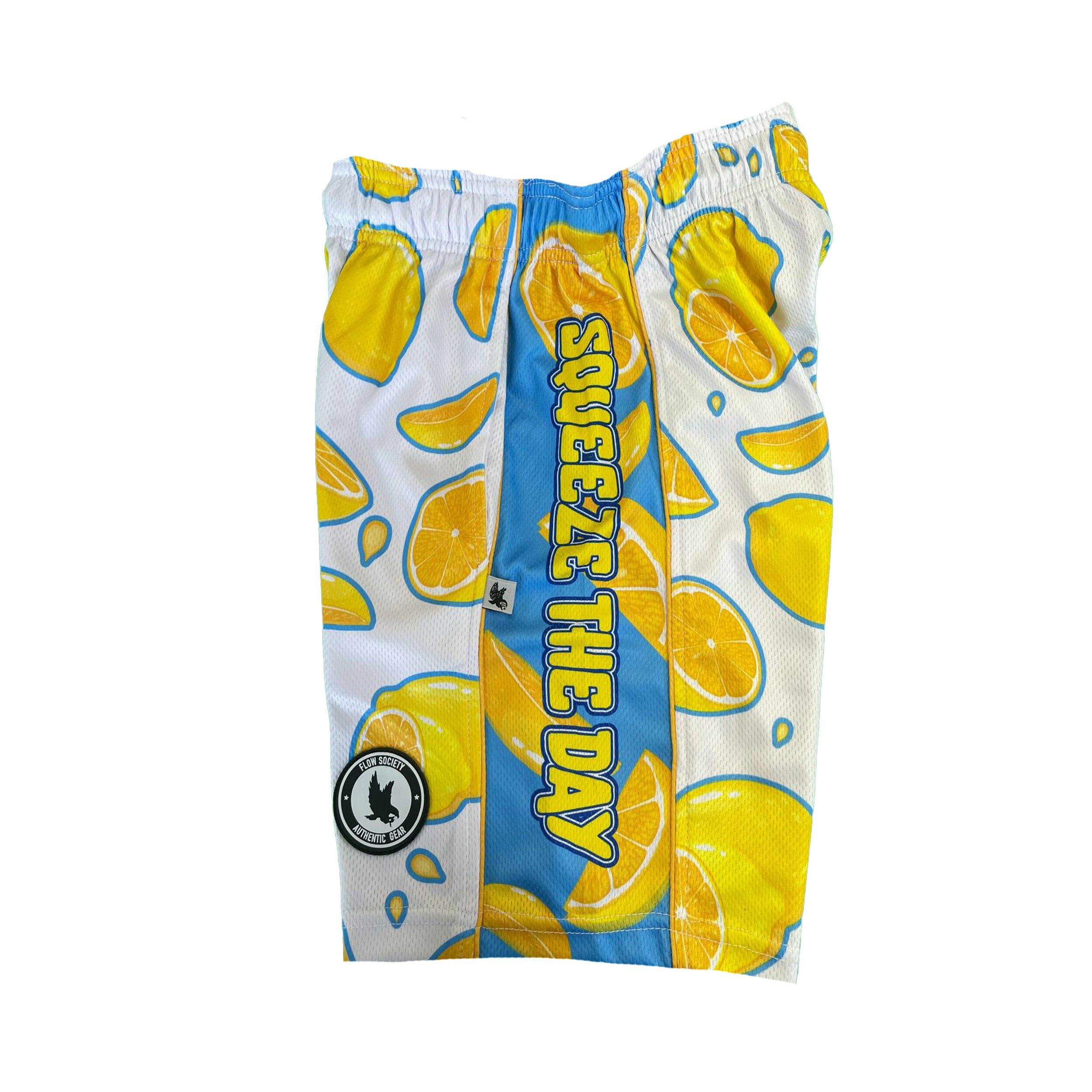 Premium Men's Lemon Squeeze Shorts - Lightweight & Quick-Dry Workout Shorts for Running, Gym & Summer Outdoor Activities