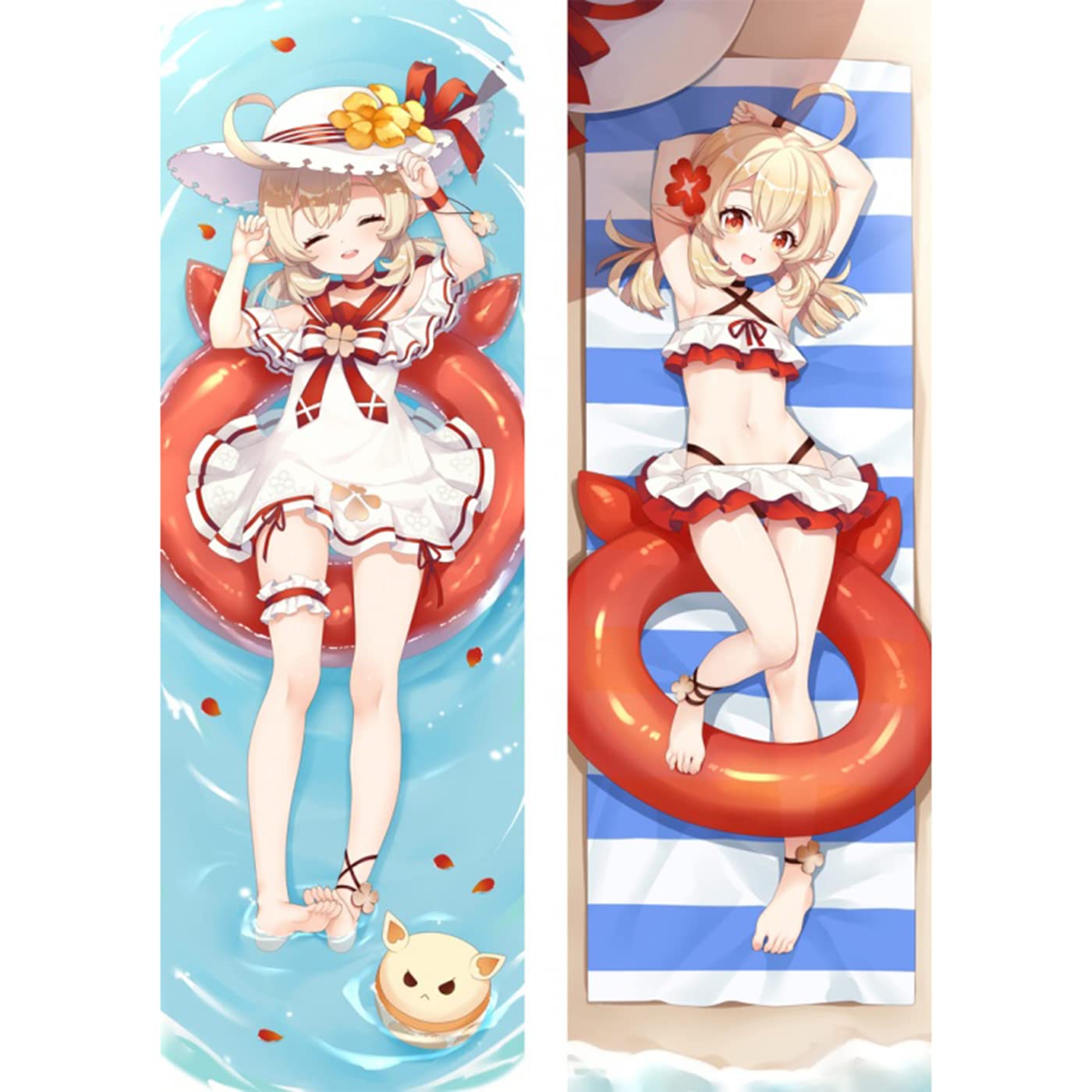 Genshin Impact Klee Anime Body Pillowcase - Soft Gaming Pillow Cover for Bedroom, Dorm, Sofa Decor - Perfect for Anime Fans & Game Lovers