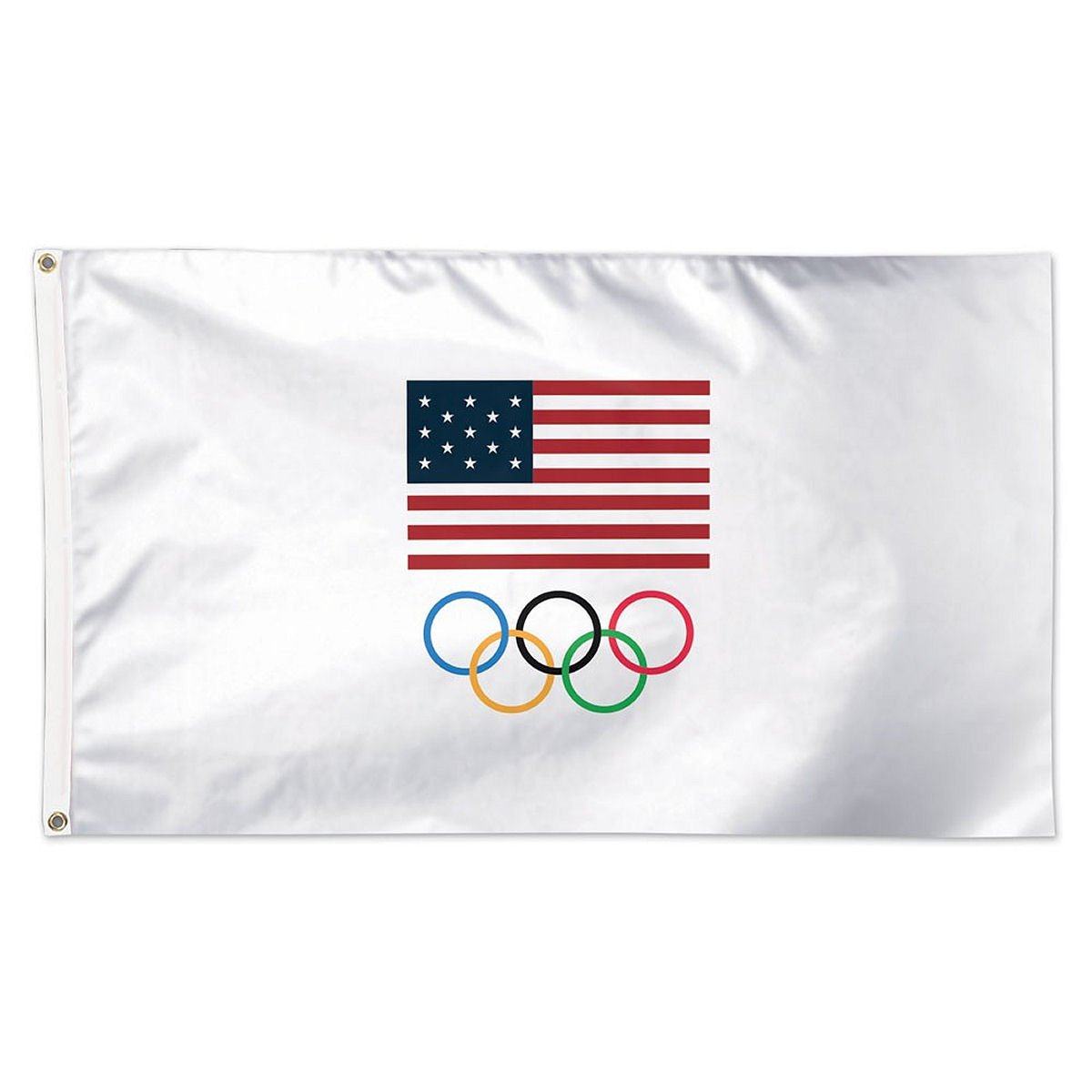 WinCraft 2016 USA Olympic Flag - Patriotic American Banner for Olympics, Sports Events, Home & Office Decor