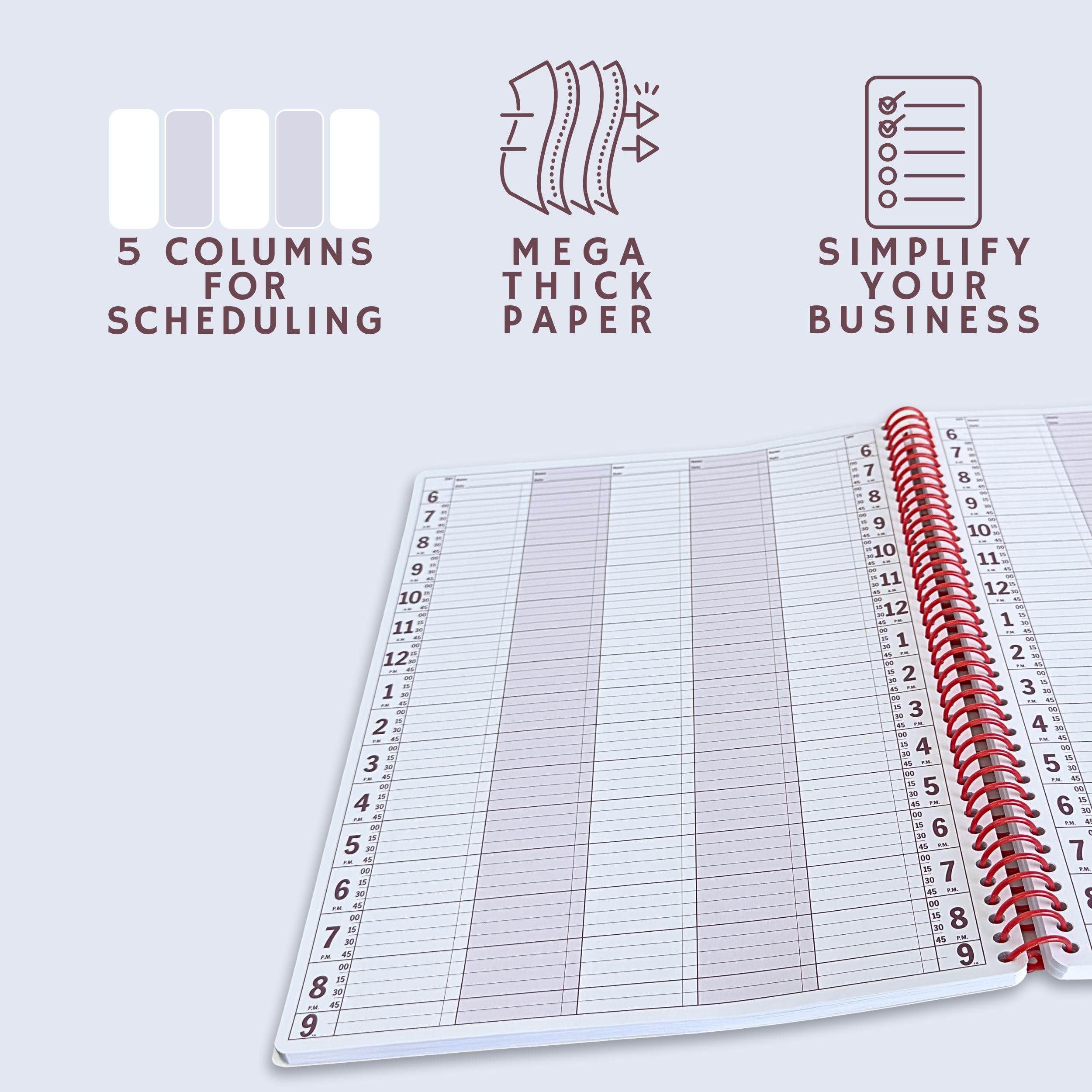 2025 Undated 5-Column Spiral Notebook Planner - 10