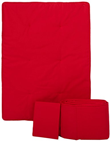 Portable Mini Crib Set - Solid Red Lightweight Travel Crib for Babies | Made in USA | Perfect for Travel, Nursery, and On-the-Go Parents