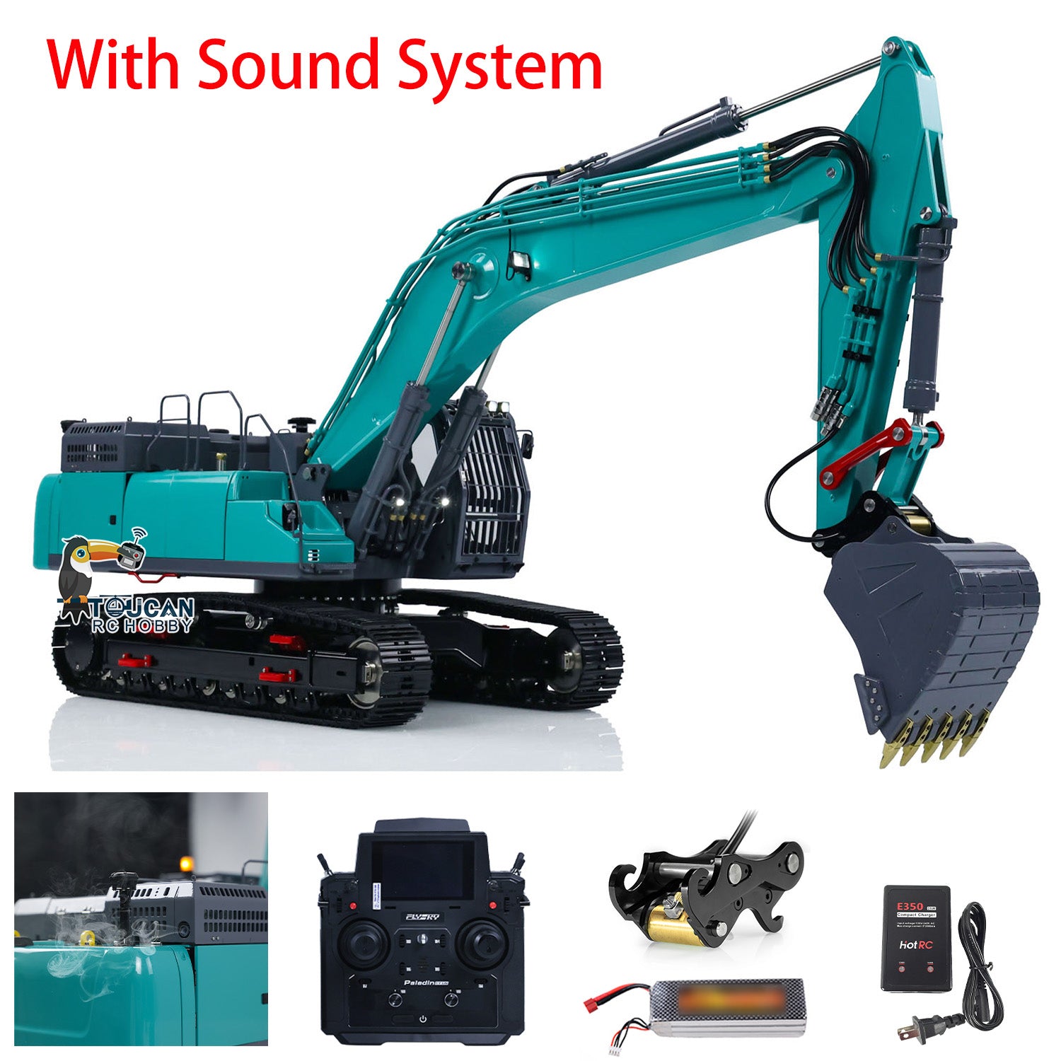 1/14 Scale LESU SK5LC RC Hydraulic Excavator - Remote Control Construction Vehicle, Painted & Assembled DIY Hobby Model (Optional Versions) - Perfect for Construction Enthusiasts & RC Collectors