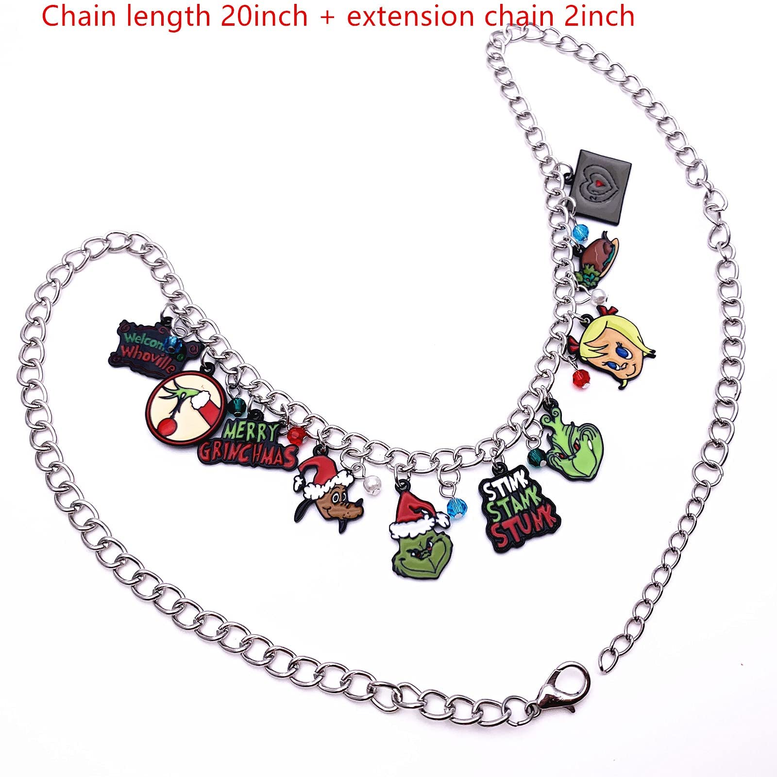 Vintage Christmas Charm Necklace - Elegant Holiday Jewelry Gift for Women | Perfect for Christmas Parties, Festive Gatherings & Gift Exchanges