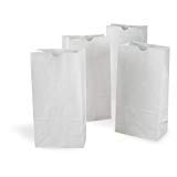 Pizety White Lunch Bags 4lb (Pack of 500) - Premium White Paper Bags for Lunch, Crafts, Party Favors, Puppets & Pharmacy Use | Ideal for School, Office, Picnics & Retail Packaging