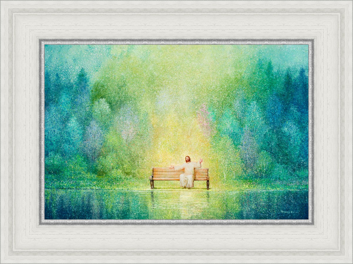 Come Unto Me and I Will Give You Rest - Inspirational Christian Wall Art for Home Decor & Church - Perfect for Bedroom, Living Room & Office