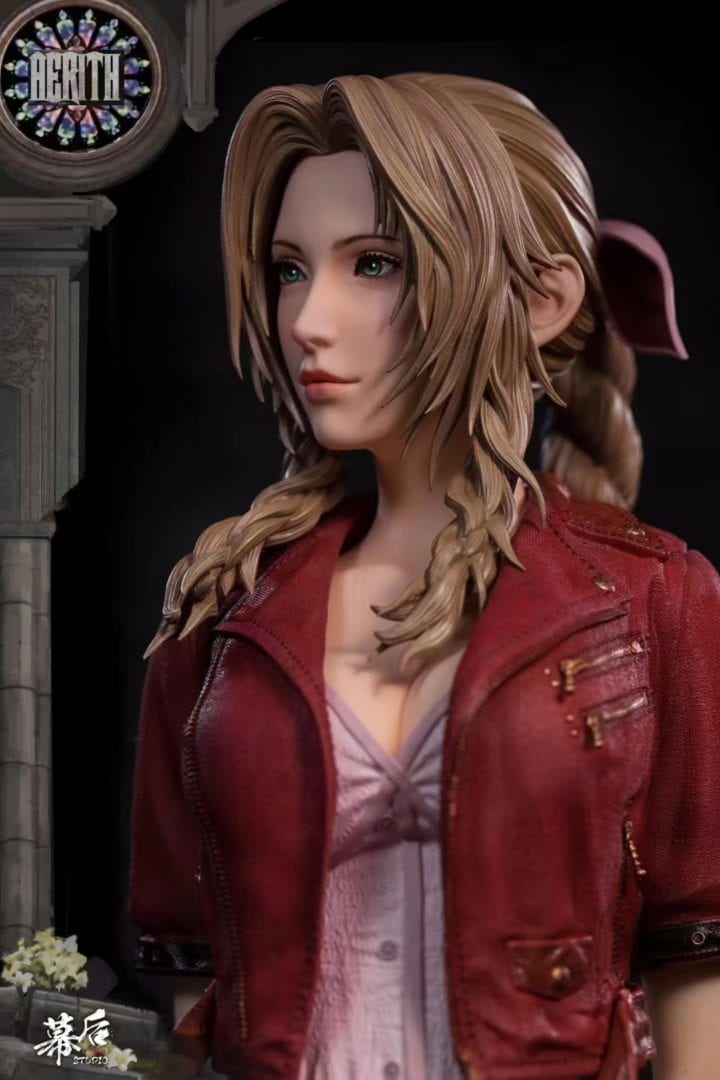 MH Studio Aerith Gainsborough Cosplay Costume - Final Fantasy VII Remake Outfit for Halloween, Anime Conventions & Themed Parties