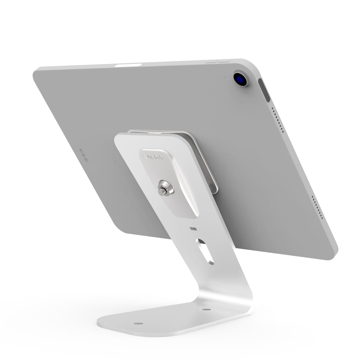 Compulocks HoverTab Secure Tablet Lock Stand - White | Adjustable Tablet Holder for Schools, Offices & Retail Stores | Anti-Theft Mount for iPads & Android Tablets