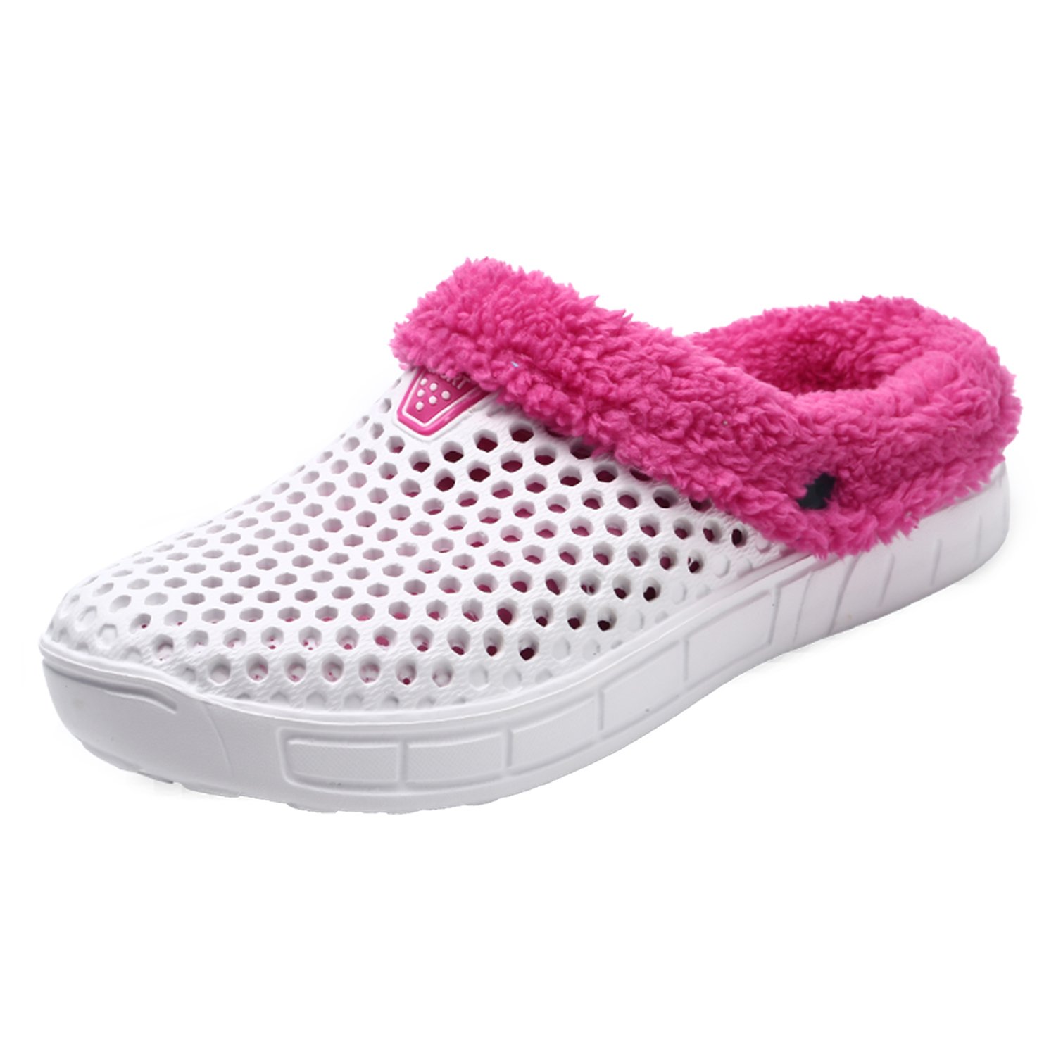 Eliogn Unisex Winter Slippers for Women & Men - Fleece Lined Warm House Shoes, Breathable Indoor/Outdoor Clogs, Cozy Garden Mules - Perfect for Home, Office & Backyard Relaxation