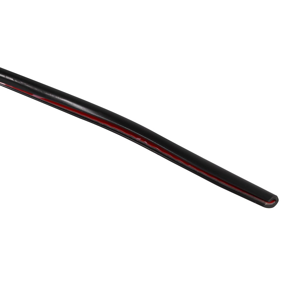 5M U-Shaped Car Door Protector Rubber Trim Guard - Black Moulding Roll Strip for Car & Boat Edges - Ideal for Vehicle and Marine Protection