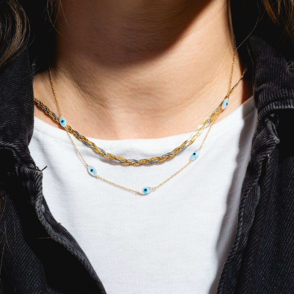 Mini Evil Eye Necklace for Women - Protection & Good Luck Charm - Perfect for Everyday Wear, Gifts & Spiritual Jewelry