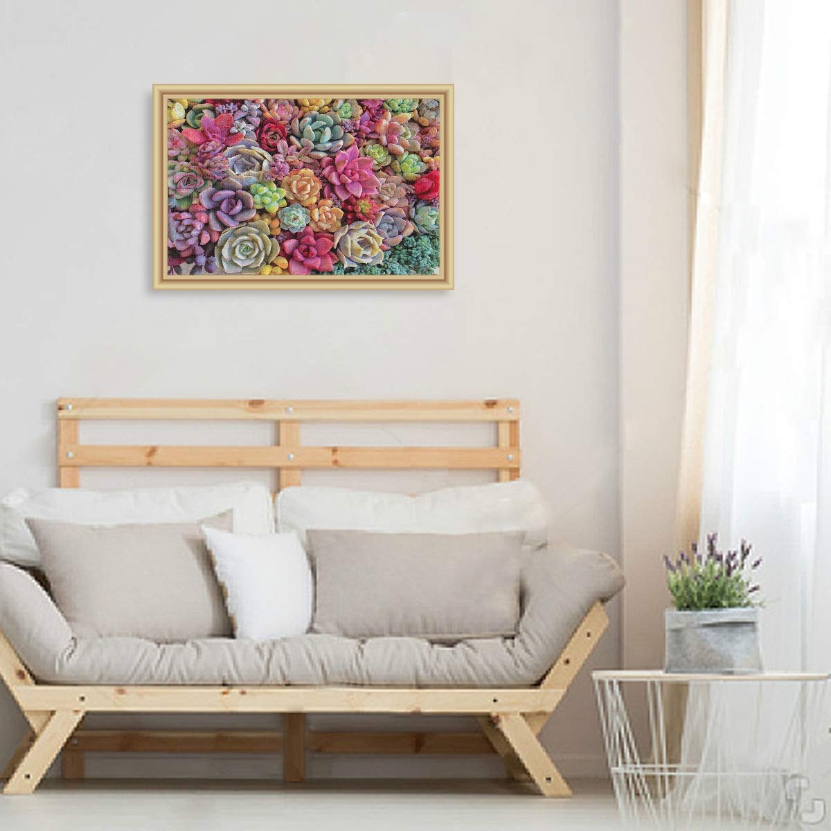 500-Piece Wooden Jigsaw Puzzle for Adults - Succulent Plants Design, Challenging Brain Teaser Game for Relaxation & Stress Relief - Perfect for Home Decor, Family Game Night & Gift Giving