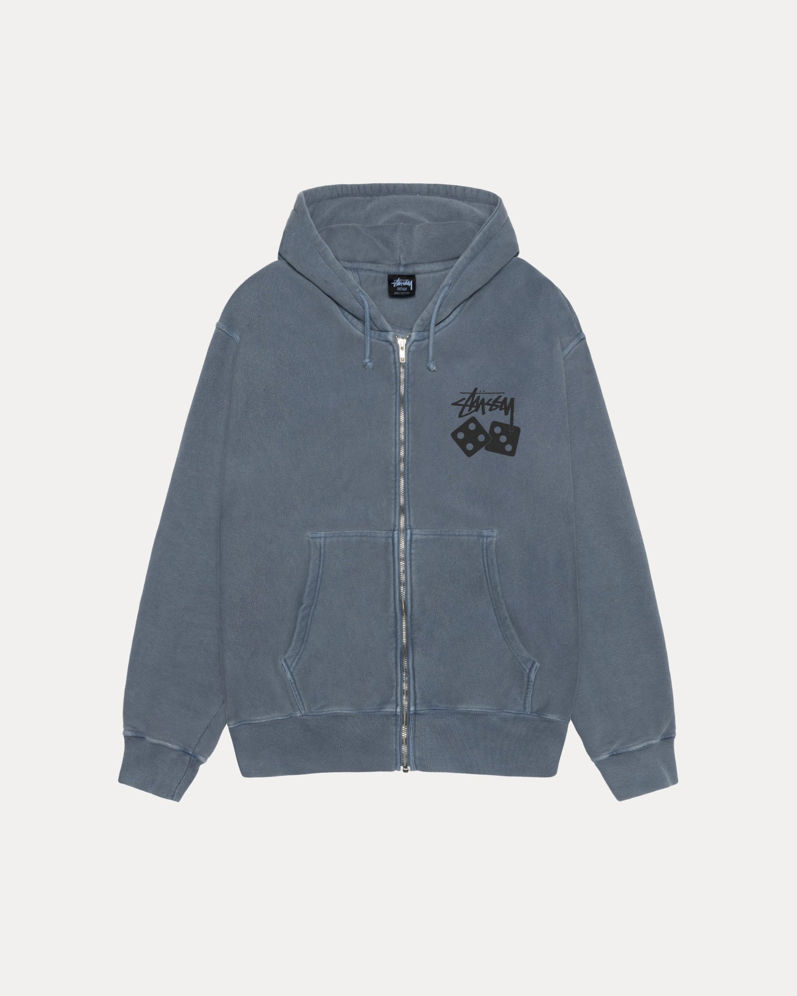 Pigment Dyed DICE ZIP HOODIE - Stylish & Comfortable Pullover for Men & Women - Perfect for Streetwear, Casual Outfits & Outdoor Activities