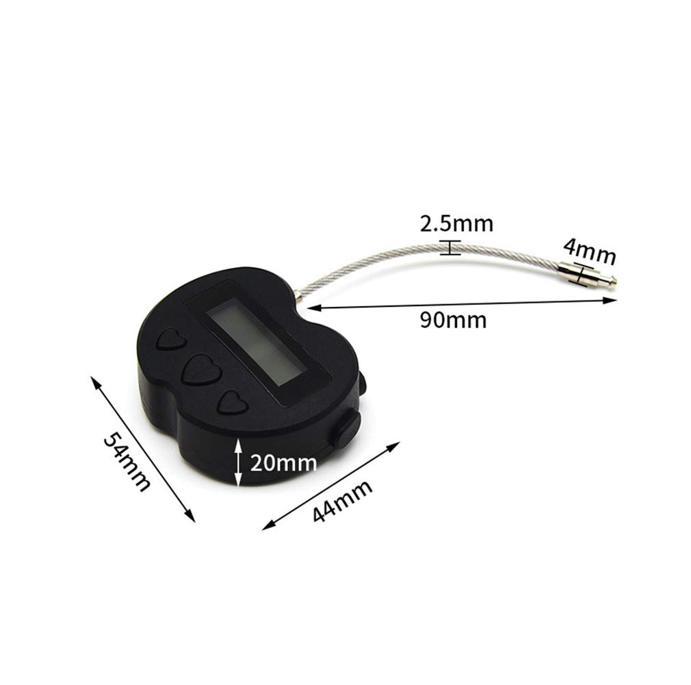 LCD Display Electronic Timer Lock - USB Rechargeable Time Padlock with Multiple Functions for Home, Office & Travel Security (Black) - Perfect for Lockers, Storage Boxes, Luggage & Gym Bags