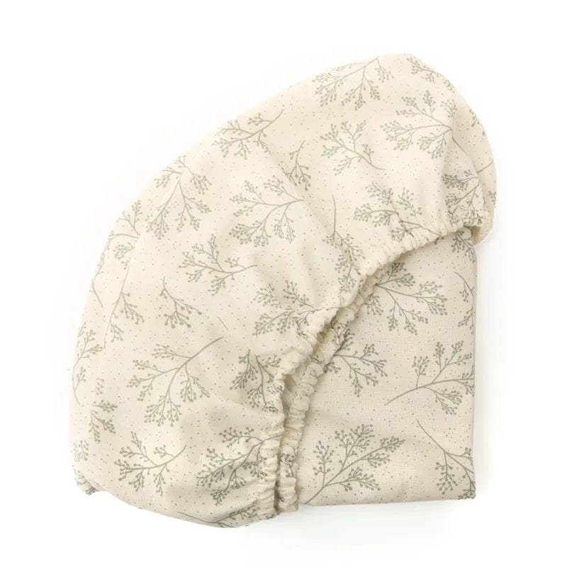 Charlie Crane Fitted Sheet for Kuko Moses Basket & Kumi Crib - Soft Organic Cotton Baby Crib Sheet for Newborn Nursery, Perfect for Daytime Naps and Overnight Sleeping