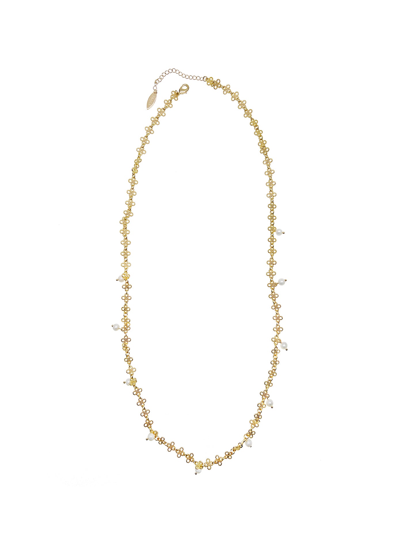 Elegant Pearl Chain Necklace JN025 - Perfect for Weddings, Parties & Special Occasions