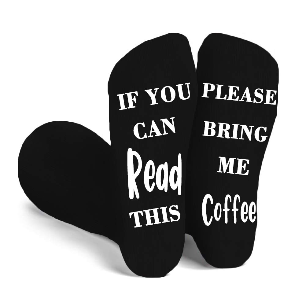 Personalized Funny Socks for Men & Women - Custom Text Novelty Socks with 'If You Can Read This' Design | Perfect Gift for Birthdays, Christmas & Casual Wear