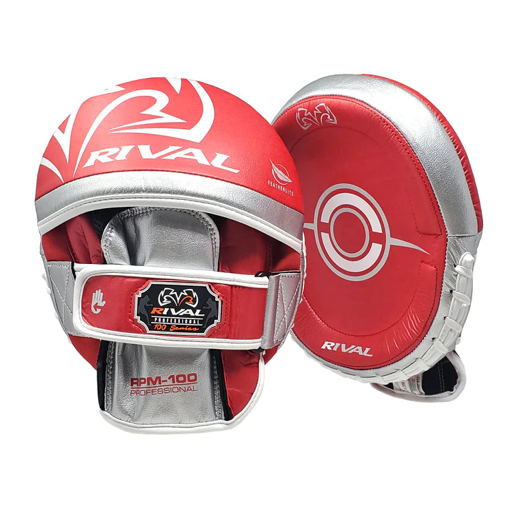 RIVAL RPM100 Professional Punch Mitts - Premium Boxing Training Pads for MMA, Kickboxing & Fitness Workouts - Ideal for Coaches, Fighters & Home Gym Use