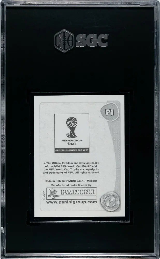 2014 Panini World Cup Platinum Edition Lionel Messi SGC 9 #P1 Soccer Trading Card - Perfect for Collectors, Fans & Sports Memorabilia Enthusiasts