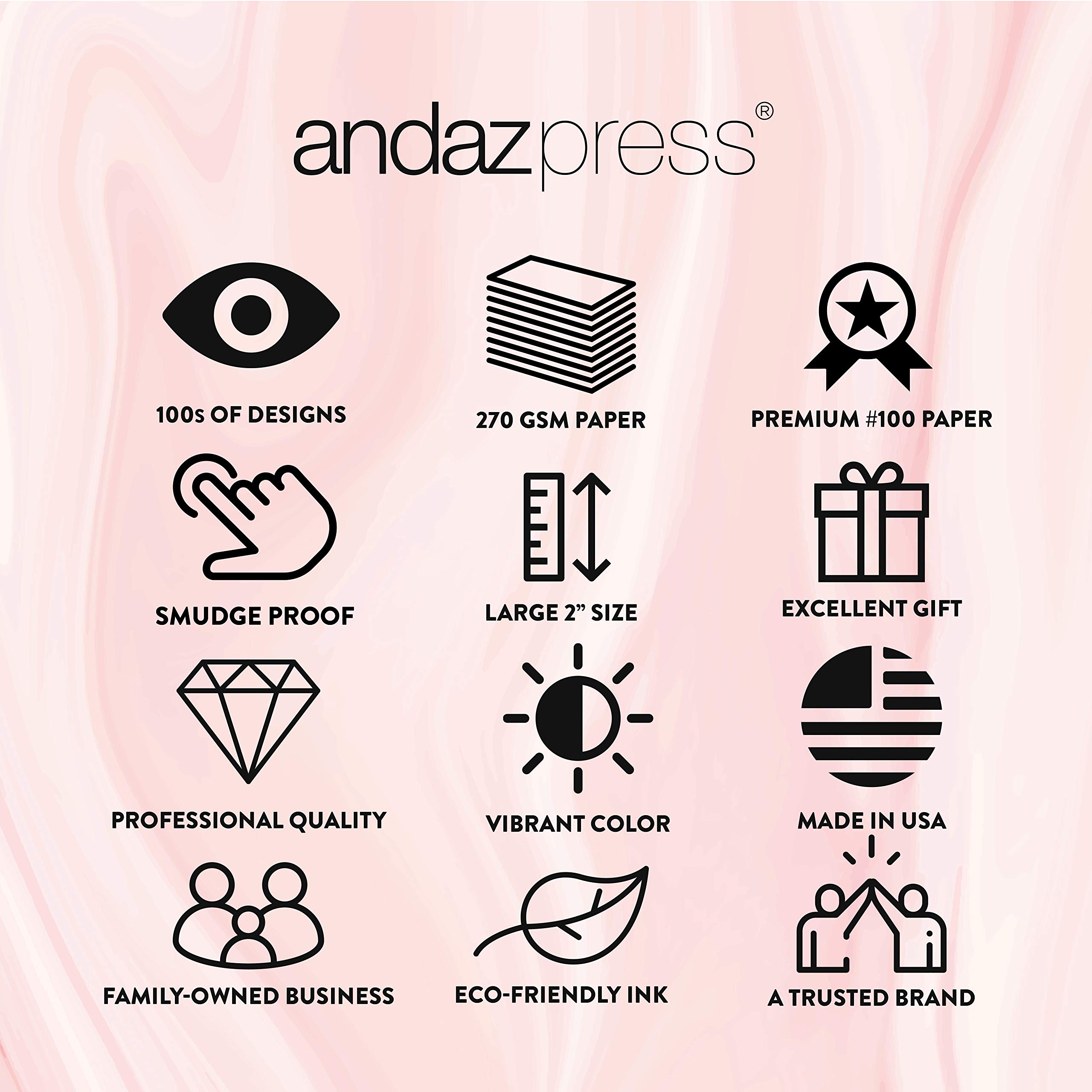 Andaz Press 80-Pack 2-Inch Round Thank You Stickers - Rose Gold Glitter Foil Labels with Coco Script for Gift Wrapping, Party Favors & Wedding Decorations