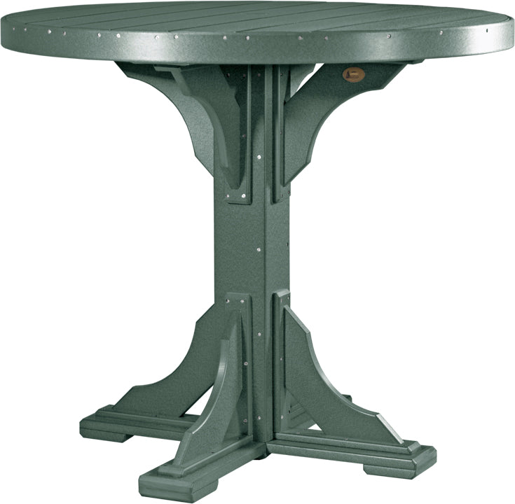 LuxCraft 4-Foot Round Dining Table Set - Perfect for Small Spaces, Kitchens & Outdoor Patios