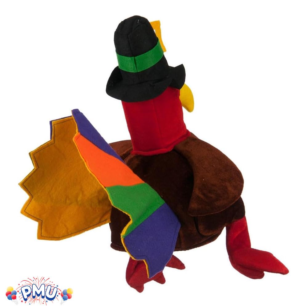 Turkey Hat for Men - Fun Thanksgiving Costume Accessory for Parties & Festive Gatherings