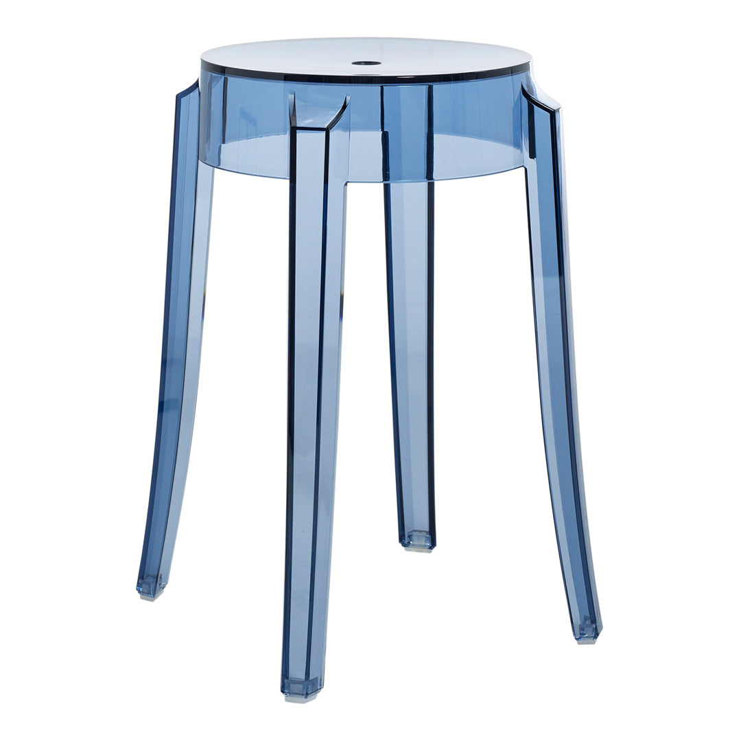 Charles Ghost Stool Set of 2 - Modern Acrylic Bar Stools for Kitchen Island & Home Decor - Perfect for Dining Room, Lounge & Contemporary Interior Design