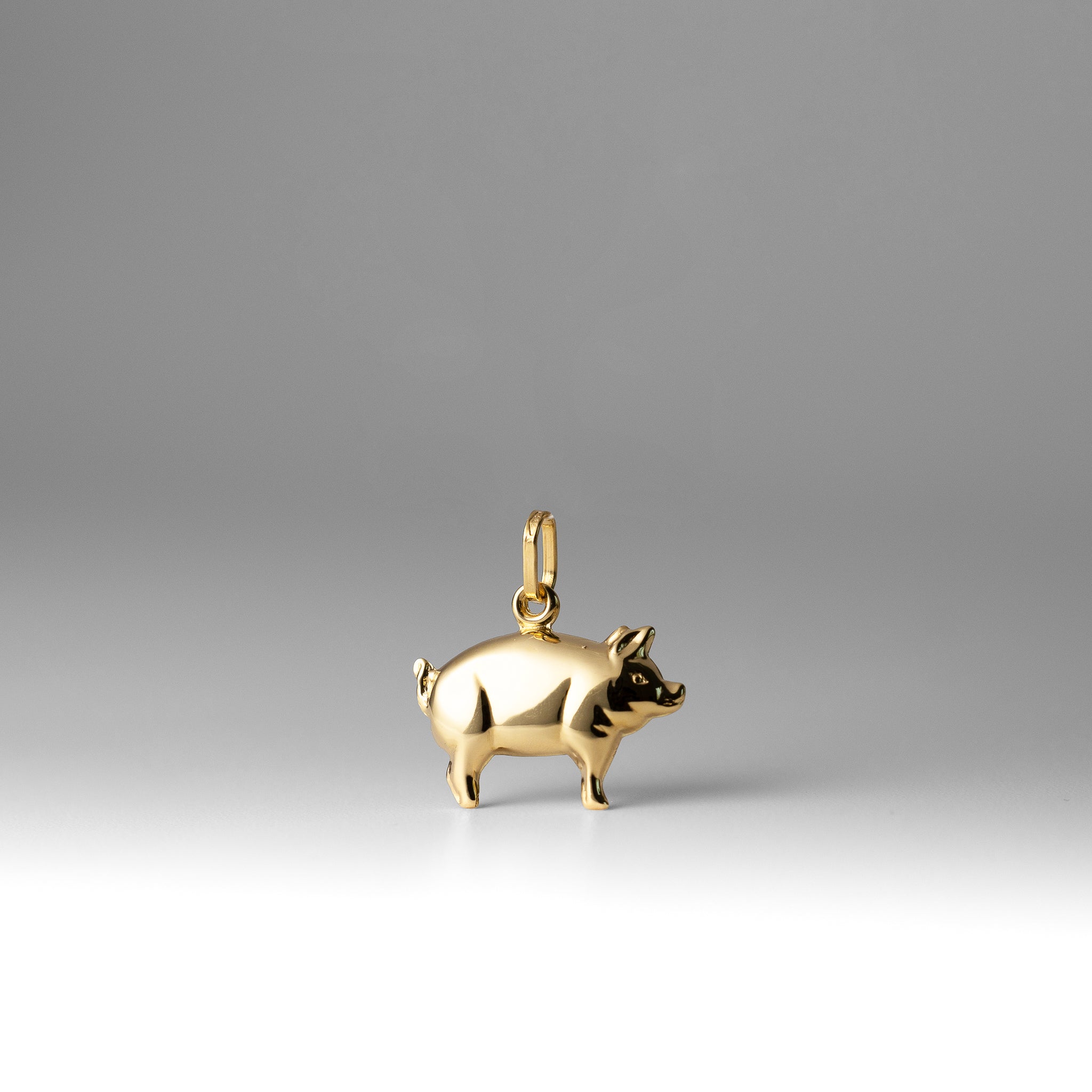 3D Gold Pig Pendant Necklace - Cute Animal Jewelry Gift for Women & Girls | Birthday, Christmas, Valentine's Day Present