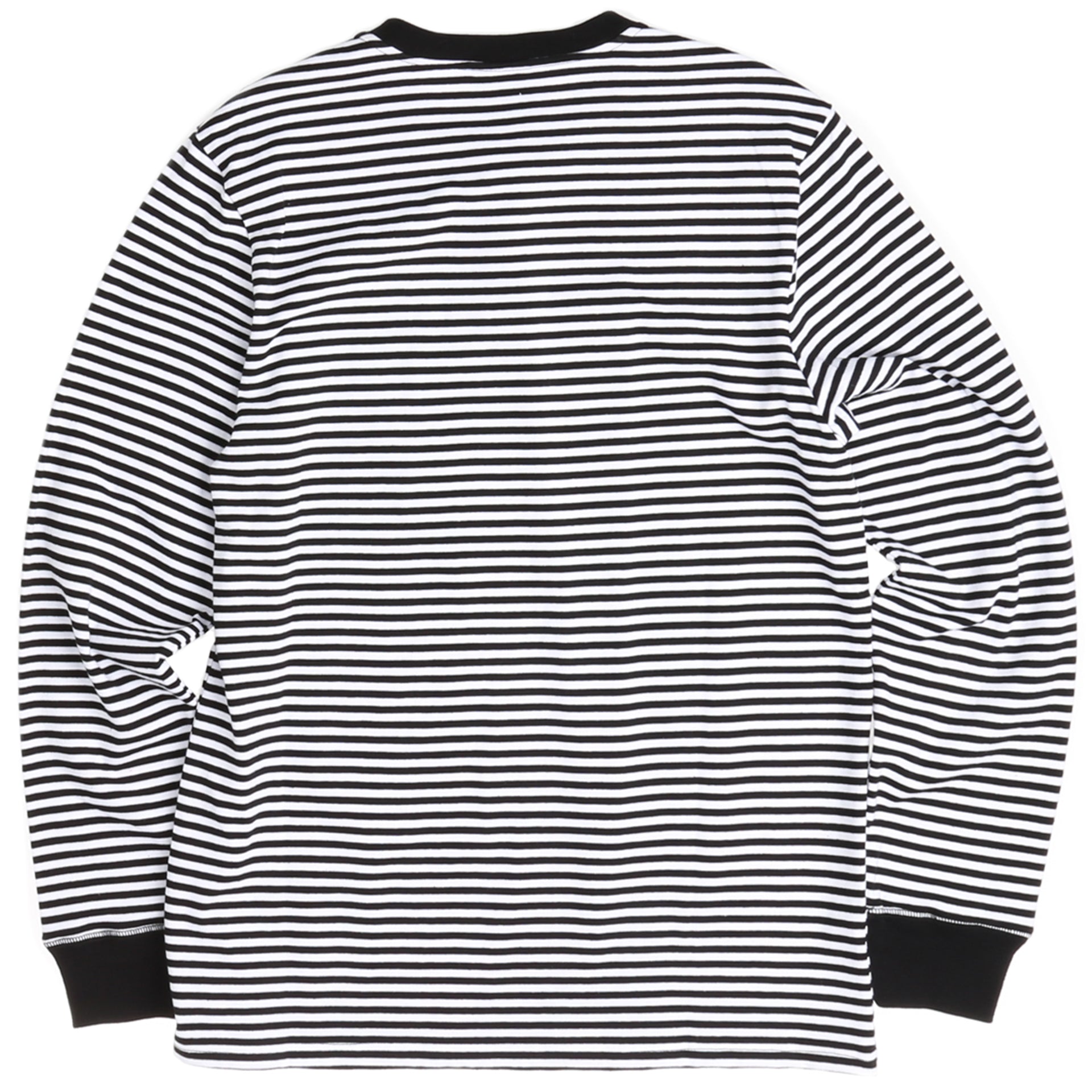 HUF Grayson Long Sleeve Henley Shirt for Men - Black & White Casual Wear for Everyday Comfort & Style | Perfect for Streetwear, Layering & Relaxing Outfits