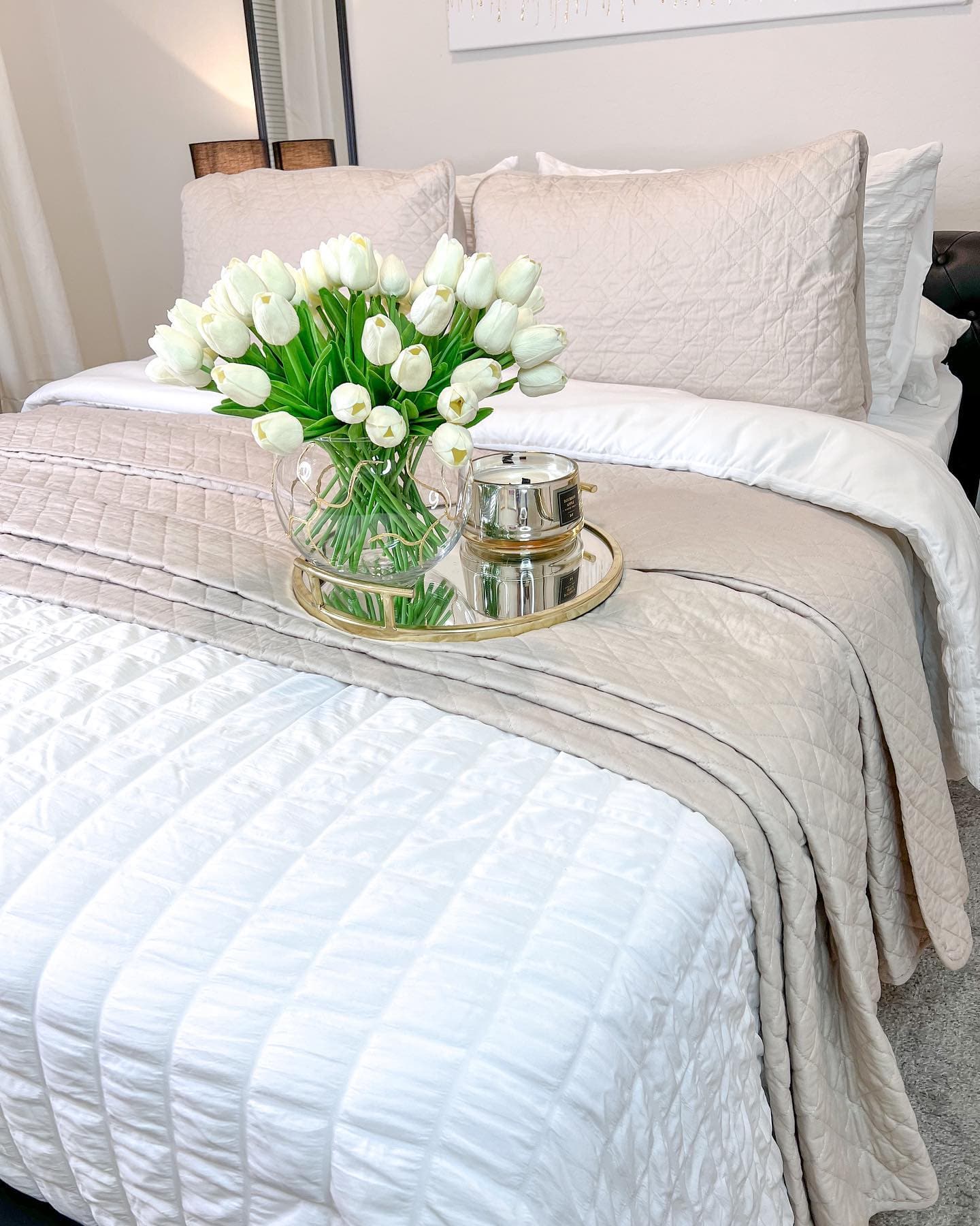 Luxury Crinkle Textured Dobby Comforter Set - Queen Size Bedding with Pillow Shams - Soft & Breathable for All Seasons - Perfect for Master Bedroom, Guest Room & Cozy Home Decor