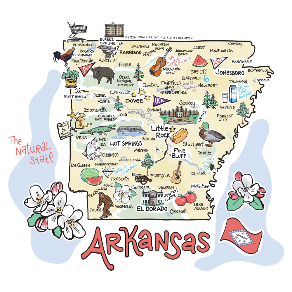 24oz Arkansas Party Cups - Bulk Disposable Plastic Cups for Beer, Cocktails & Drinks - Perfect for BBQs, Tailgates, Weddings & Parties