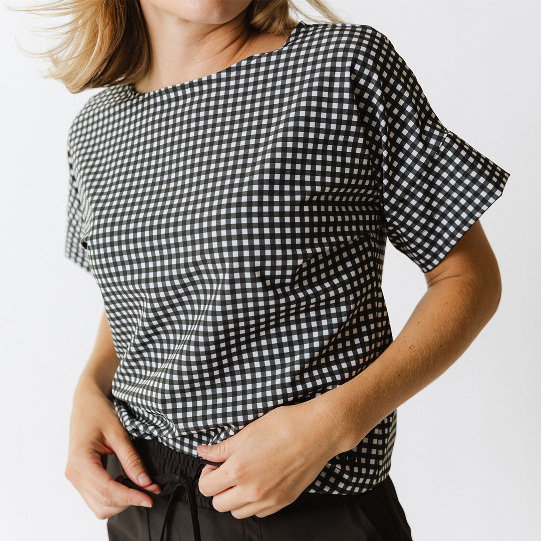 Boss Tee - Premium Black Checkered Men's T-Shirt | Casual & Business Wear | Perfect for Office, Dating & Weekend Outfits