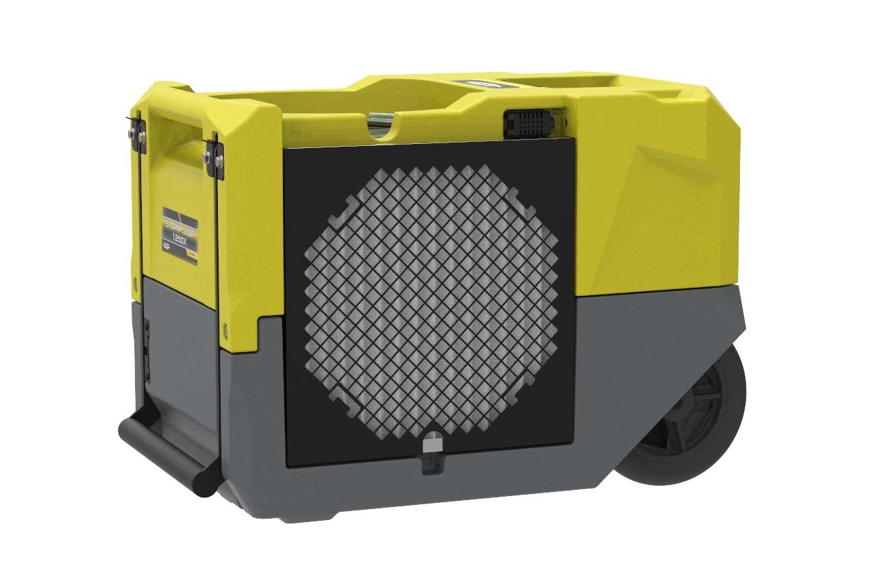 AlorAir Storm SLGR 1250X WiFi Commercial Dehumidifier - 125 Pints Smart App Control, Yellow - Ideal for Basements, Warehouses & Large Spaces