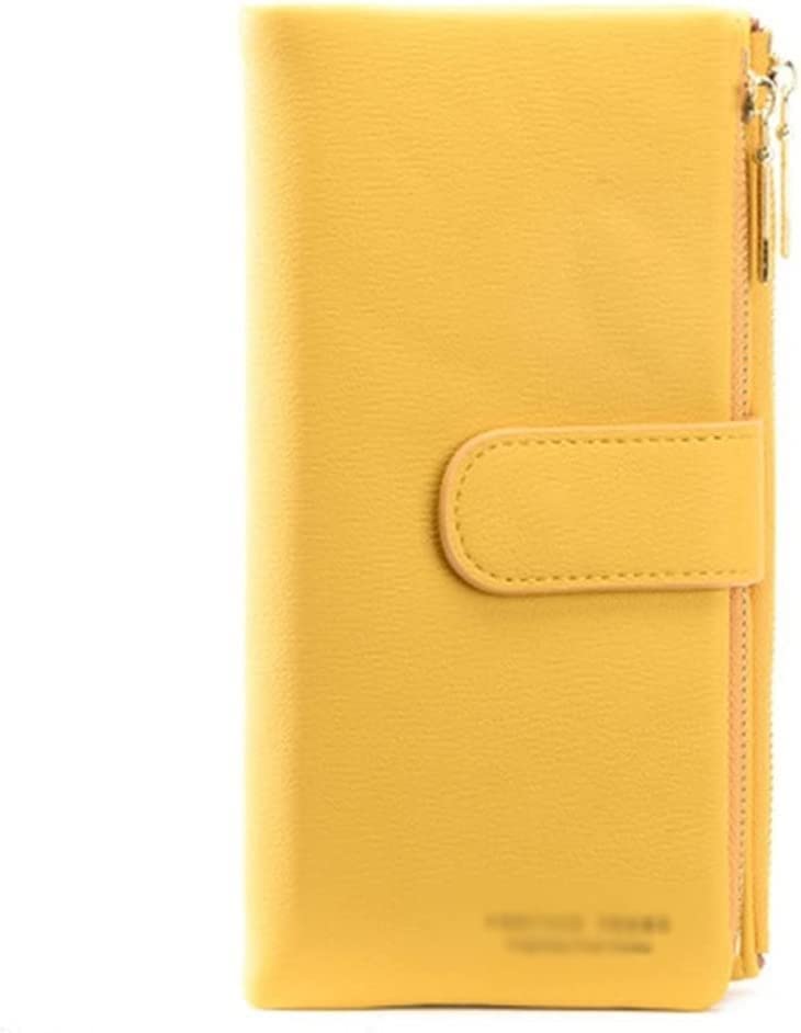 Large Capacity Trifold Women's Wallet with Dual Zipper & Phone Pocket - 19 x 10 x 3cm RFID Blocking Leather Clutch Purse for Everyday Use, Travel & Gift (Multiple Colors Available)