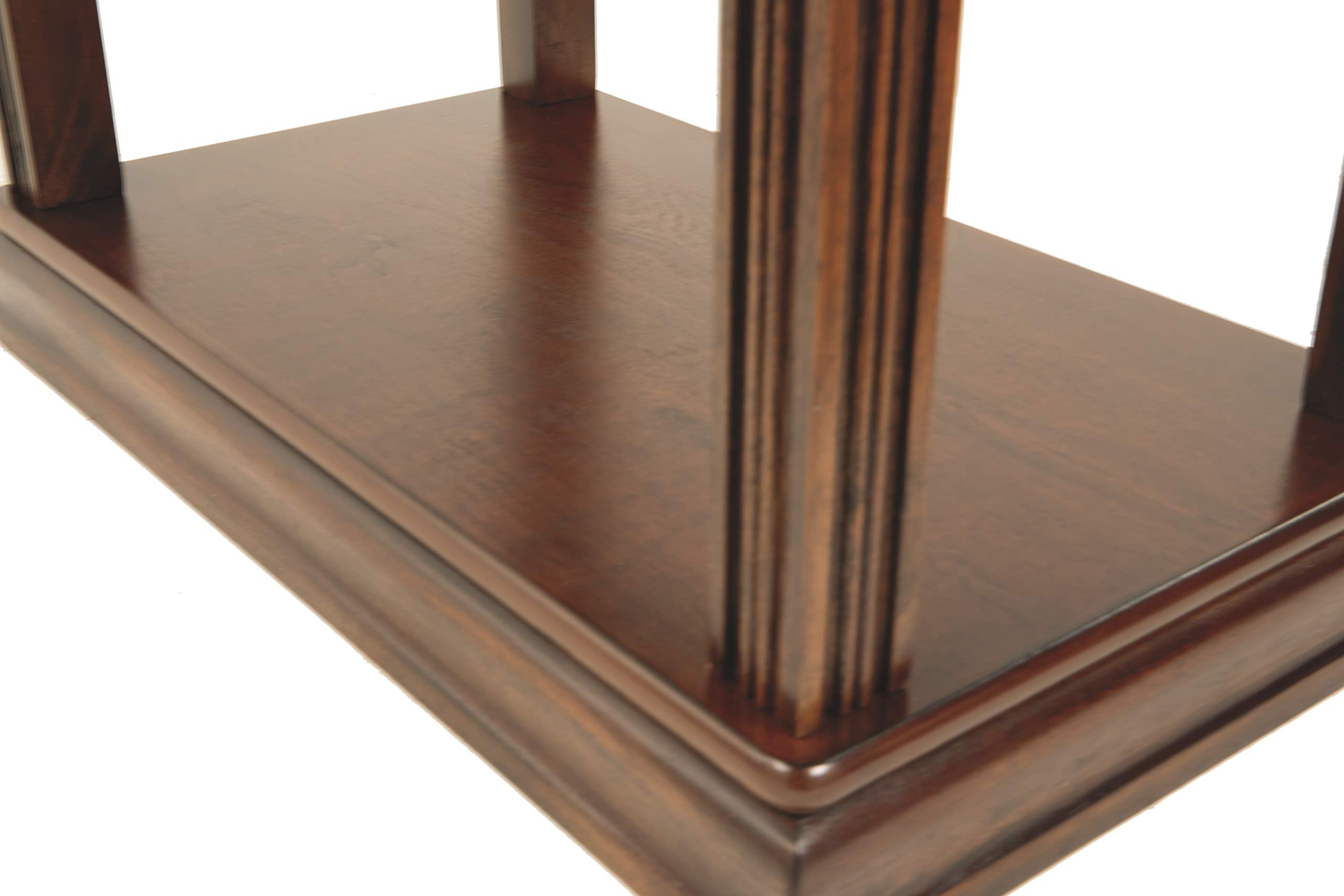 Signature Design by Ashley Breegin Traditional Wooden Side End Table - Brown Accent Table for Living Room, Bedroom & Office - Sturdy Wood Nightstand with Classic Design for Home Decor