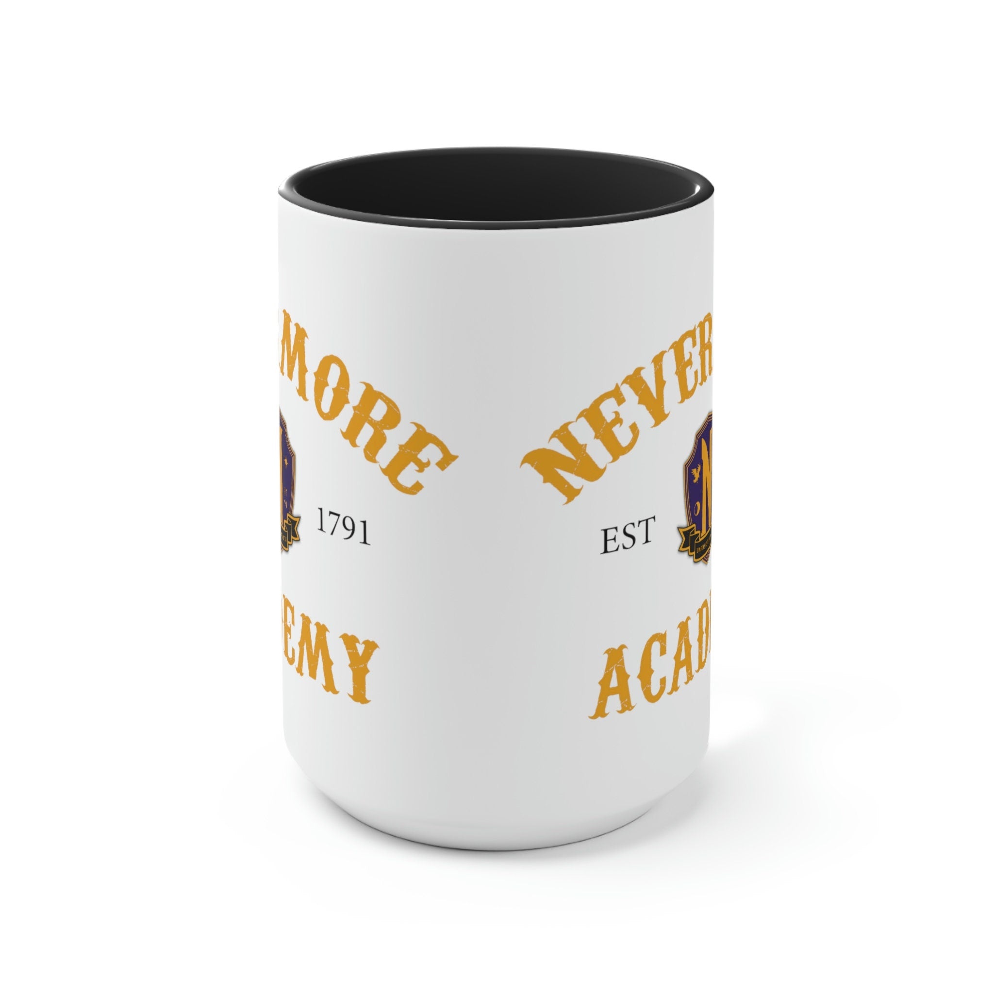 Nevermore Academy Coffee Mug - Wednesday Addams Inspired Ceramic Cup - Gothic Horror TV Show Merch - Perfect for Coffee, Tea & Hot Drinks at Home or Office
