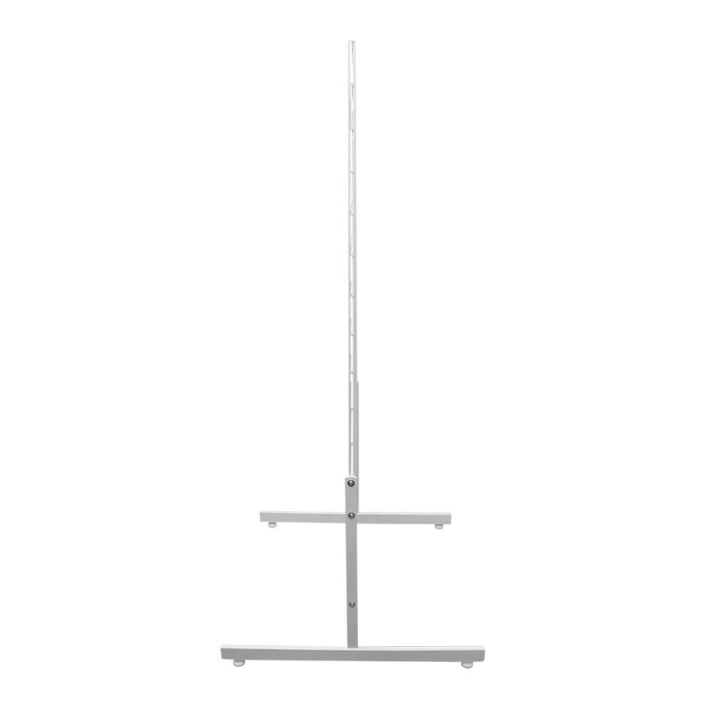 MH GLOBAL 3-Piece White Gridwall Panel Display Set with T-Leg Base - 4 Feet Tall for Retail Store, Trade Show & Boutique Visual Merchandising