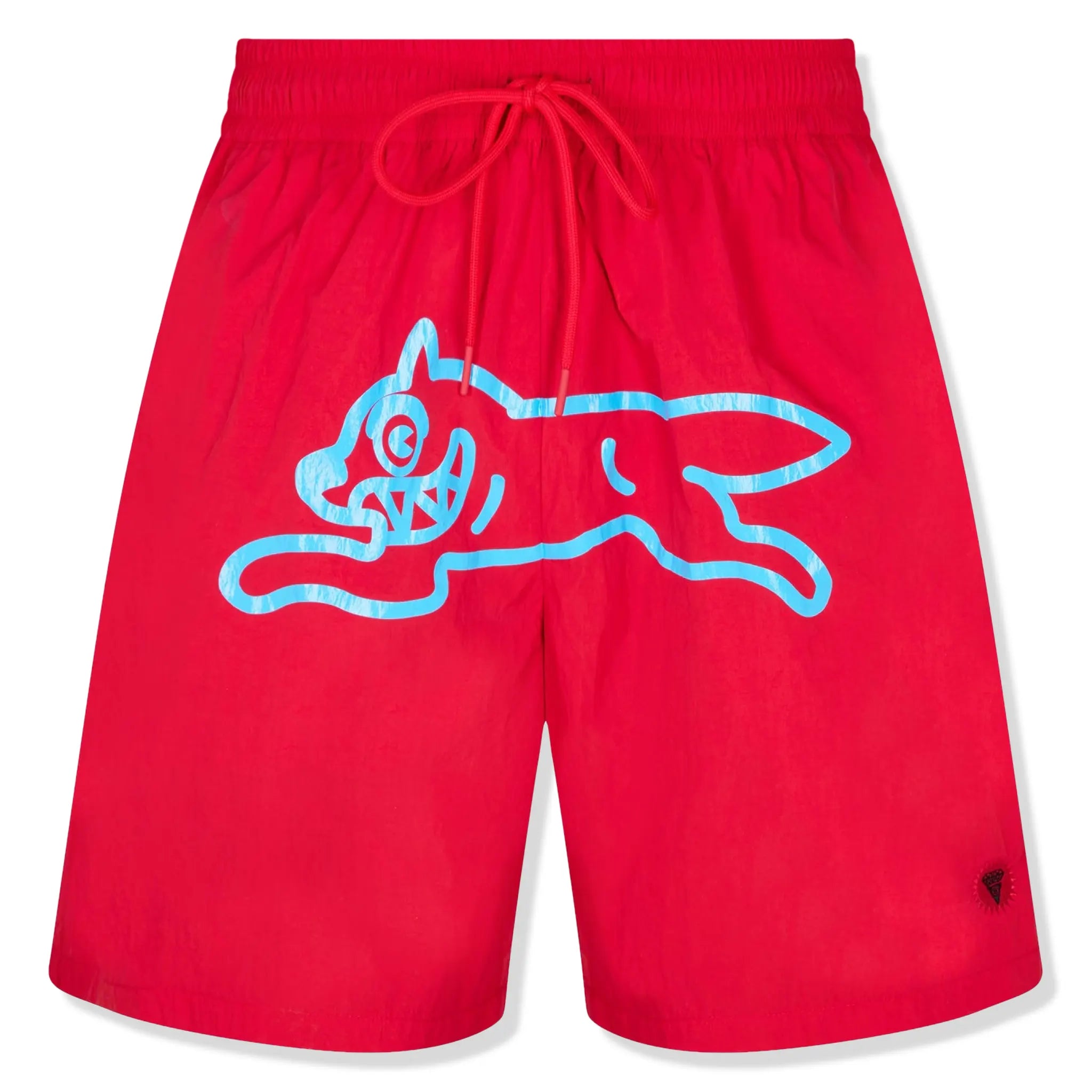 IC Run Dog Red Swim Shorts for Men - Quick-Dry Comfortable Beach Swimwear for Swimming, Surfing & Summer Outdoors