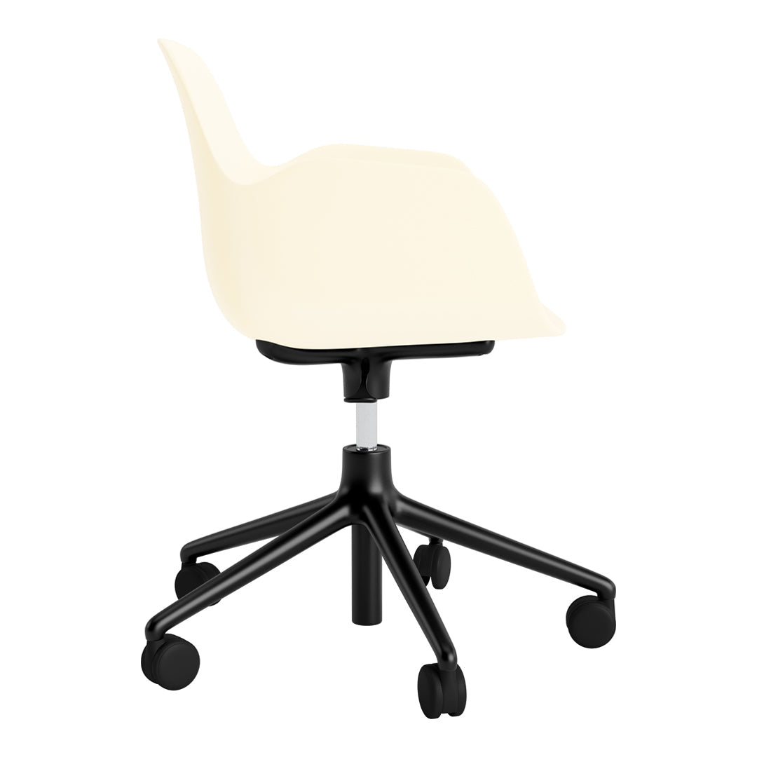 Modern Form Armchair with 5W Swivel Base & Gas Lift Mechanism - Ergonomic Office Chair for Home & Workspace Comfort